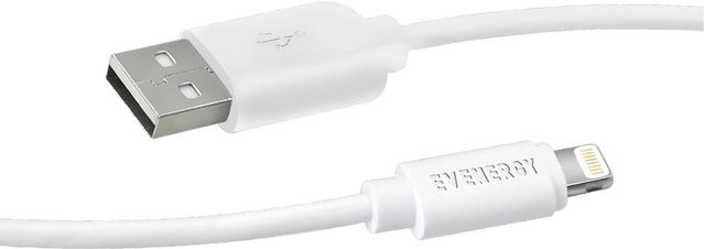 SBS Daten- und Ladekabel USB-A auf Lightning in Weiß - Bild 1