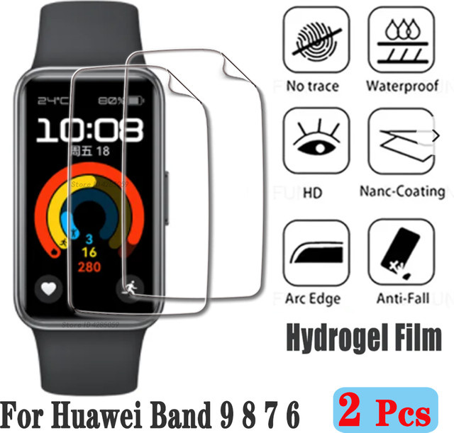 Hydrogel Schutzfolie für Huawei Band 9 8, Honor Band 9 6 5, transparent, Unisex - Bild 1