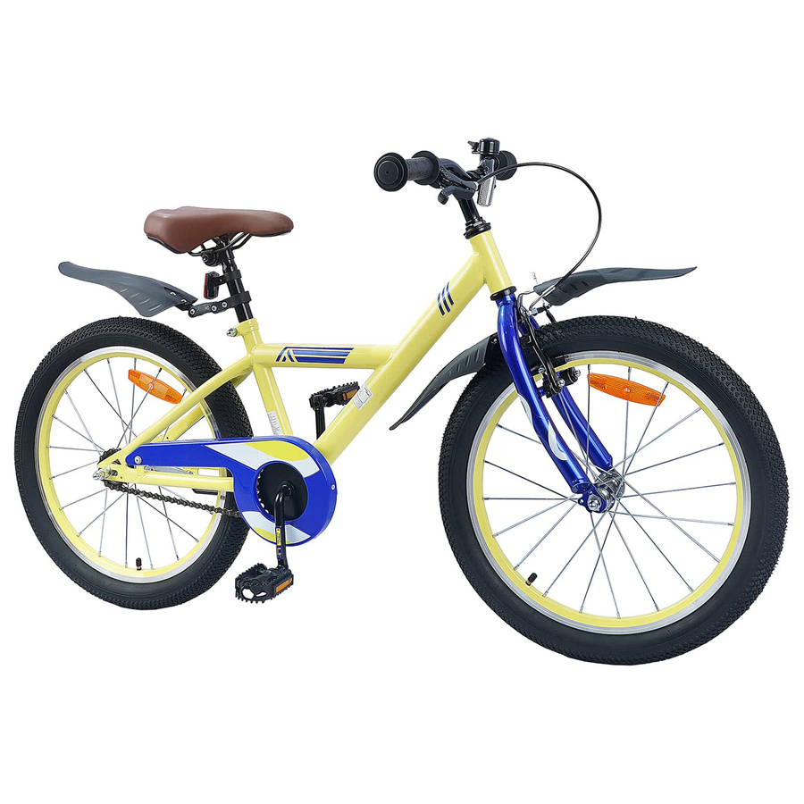 vidaXL Kinderfahrrad 18 Zoll Gelb für 5-7 Jahre Alt - Bild 2