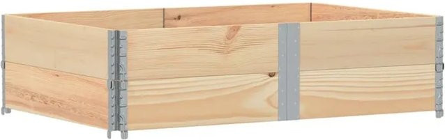 vidaXL Pflanzkiste aus Massivholz Kiefer in Braun, B/T/H: 150 x 100 x 41 cm - Bild 1