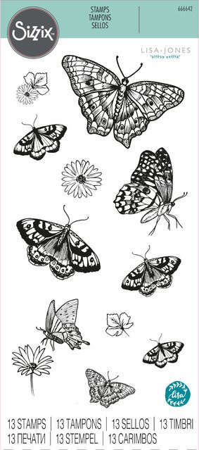 Sizzix Klarsichtstempel-Set Nature Butterflies - Bild 2
