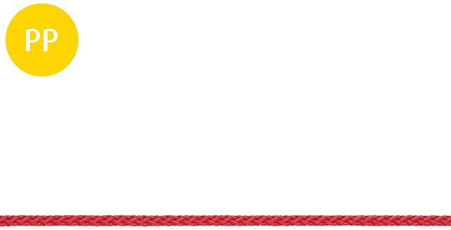 Conacord Multifil Polypropylen Seil geflochten rot Durchmesser: 3 mm - Bild 1
