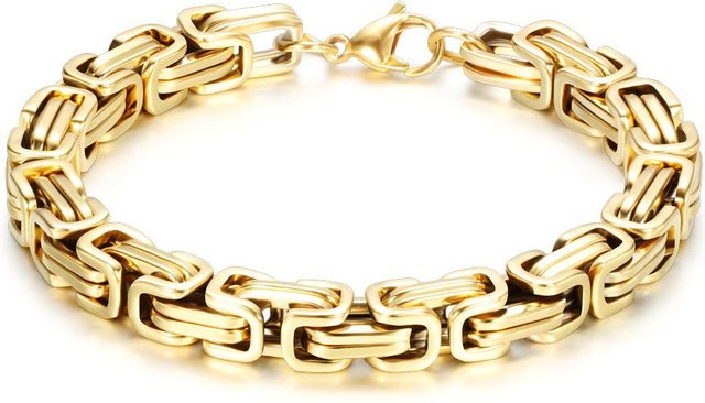 Wucifang Jewelry Kettenarmband, Titanstahl, beige, Damen - Bild 1