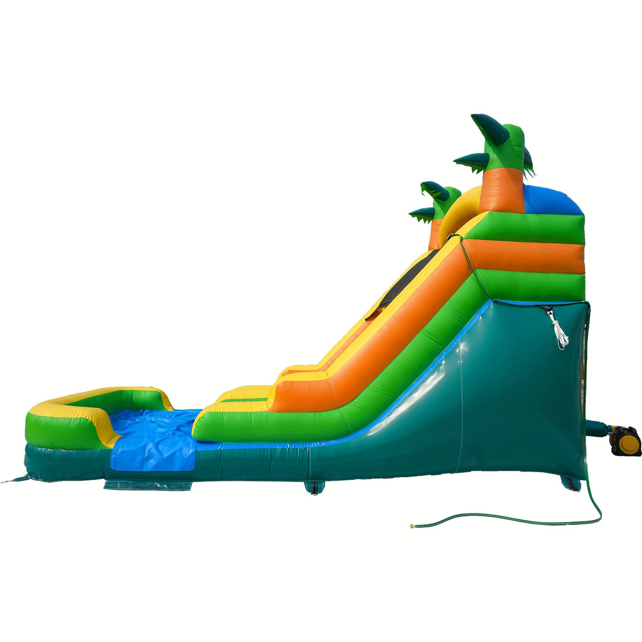 Ejia Wasserrutsche mit Pool-Bounce-Haus, mit Gebläse, Bunt / Mehrfarbig - Bild 4