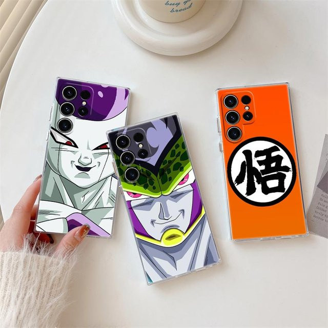 Dragon Ball Super Face Transparente Handyhülle für Samsung Galaxy S26 Ultra S25 S24 S23 S22 S21 FE S20 Plus A57 - Bild 1