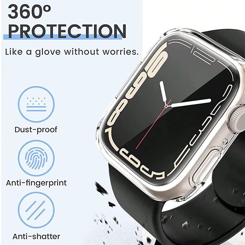 JBAILI Displayschutzhülle für Apple Watch, TPU, Unisex - Bild 2