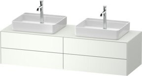 Duravit Waschtischunterschrank White Tulip in Weiß Hochglanz, B/T: 160 x 55 cm - Bild 1