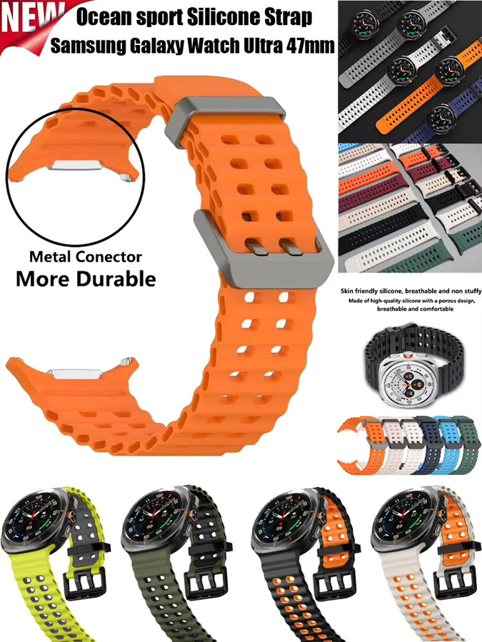 Samsung Uhrenarmband Silikon, Galaxy Watch Ultra 47mm, Unisex - Bild 5