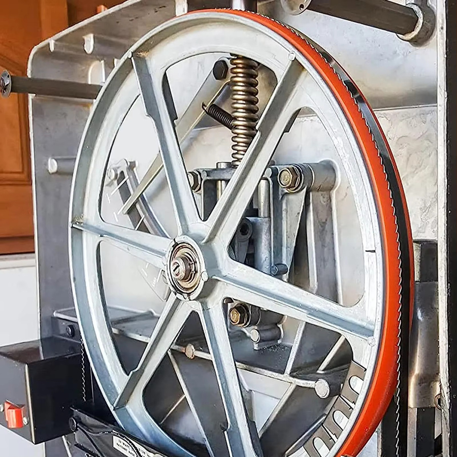 KKMOON Rutschfester Gummireifen in Gelb als Ersatz für 8 Zoll Bandsägenräder zur Holzbearbeitung - Bild 2