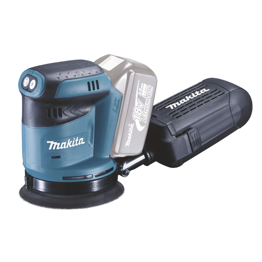 Makita Akku-Exzenterschleifer DBO180Z 18V in Türkis mit Ø 125 mm - Bild 4