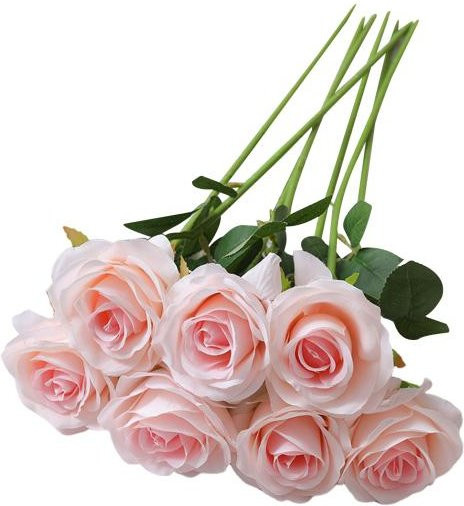 12 Stück künstliche Rosenblüten von DYS Home Decor in Pink für deine Hochzeitsdekoration - Bild 1