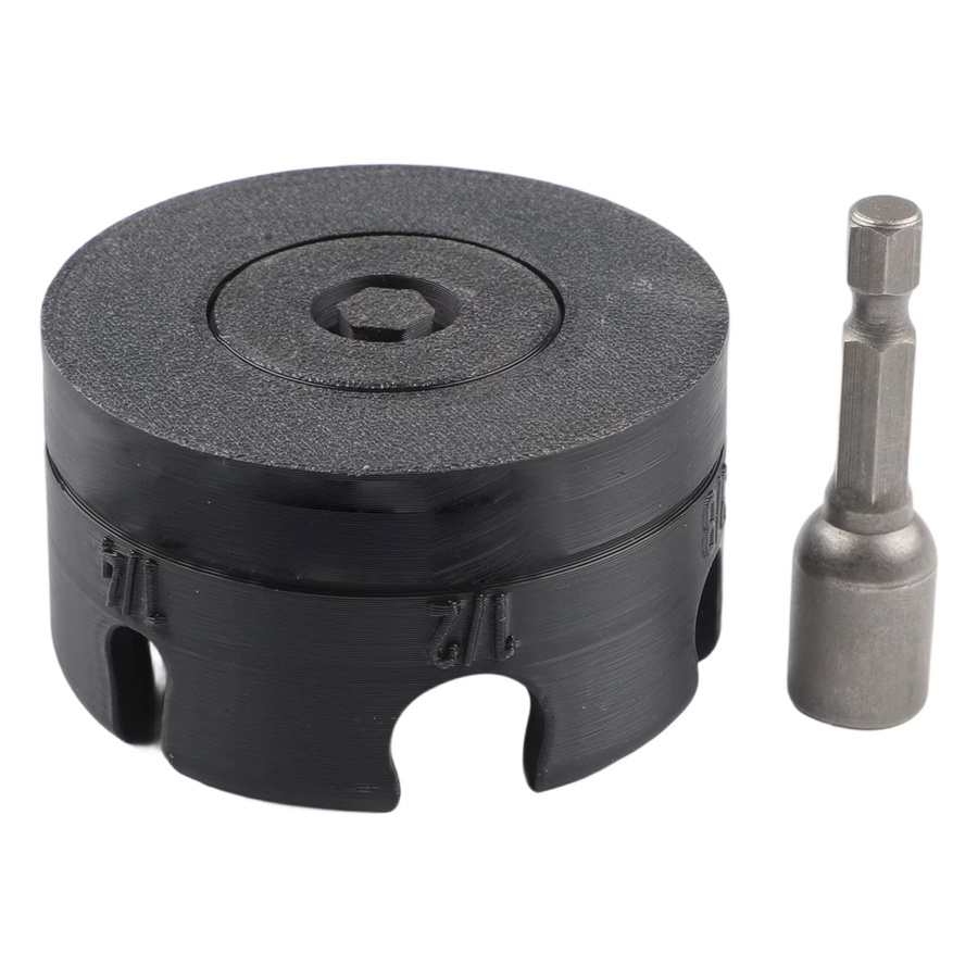 DAZZLEEX Mutter-Reißverschluss-Bohrer zur schnellen Installation und Entfernung von Muttern für 1/4 Zoll, 3/8 Zoll und 1/2 Zoll sowie zur Bolzenextraktion - Bild 4