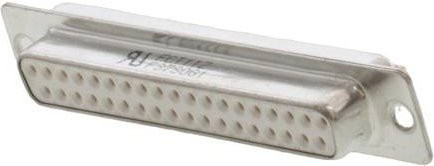 Molex D-SUB Steckverbinder 1731090071 mit 37 Polen als Lötkelch Box in Weiß und Silber - Bild 1