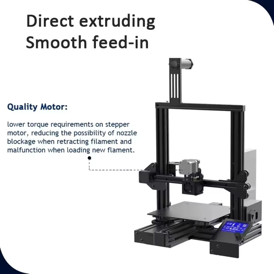 Creality Direct Drive Extruder Kit für Ender 3 und Ender 3 Pro in Schwarz mit verbessertem 42-40 Schrittmotor und Hotend für 1,75mm FDM-Drucker - Bild 4