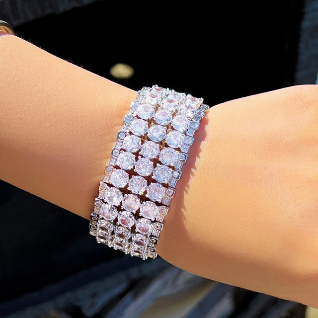 Pera Armband, Silber, Kristall, Damen - Bild 1