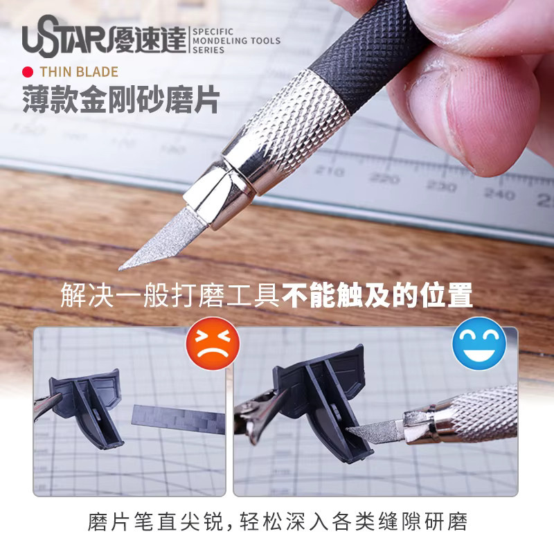 JIANYANZHE Diamant Schleifstifte Set für Modellbau und Handwerk in Silber - Bild 3