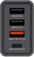 Verbatim CHR-30EU1 USB Ladegerät 30W mit 1x USB-C und 3x USB-A in Schwarz - Bild 3