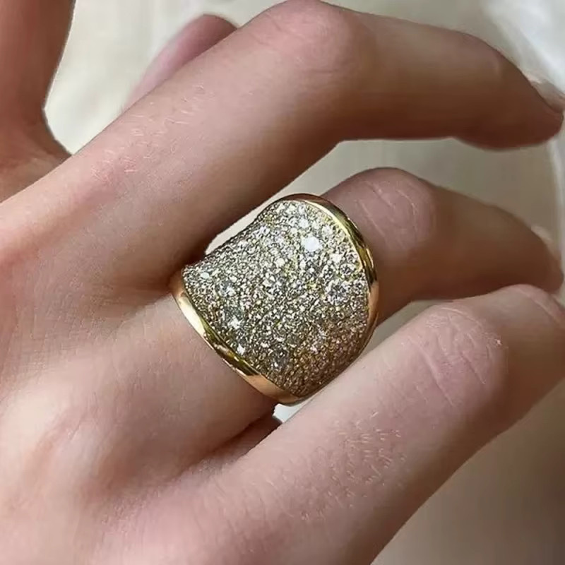Huitan Damenring, Gold, Zirkonia - Bild 2