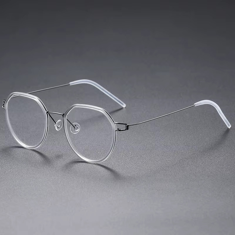 Gillian Korrektionsbrille, Titan, rund, randlos, Unisex - Bild 3