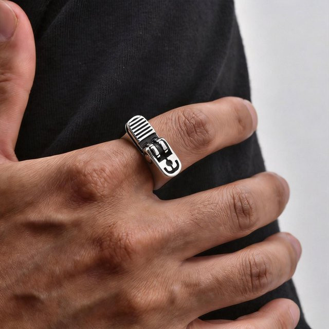 mprainbow Ring Edelstahl, Silber, Herren - Bild 1