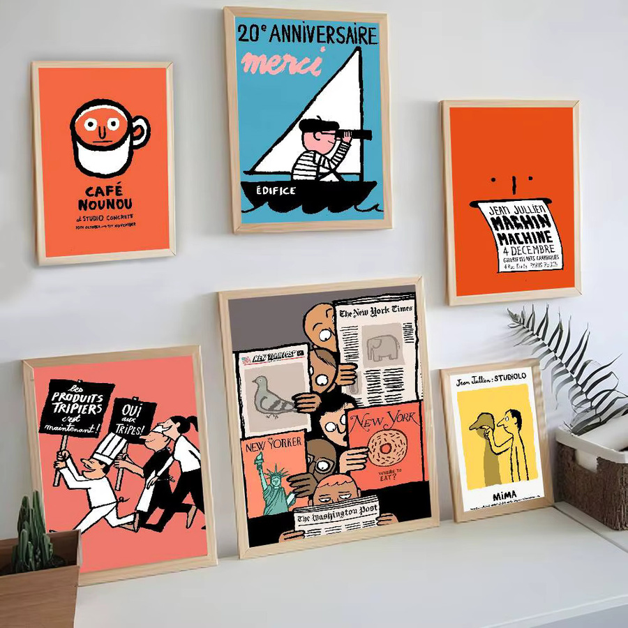 J-Jean Art Jullien Klassisches Anime-Poster als wasserfester Aufkleber für deine Wanddekoration, Mehrfarbig, 15 x 15 cm - Bild 3