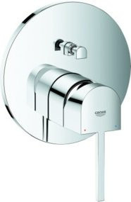 Grohe PLUS UP Wannen-Einhebelmischer mit schwenkbarem Auslauf, Fertigmontageset, Chrom - Bild 1