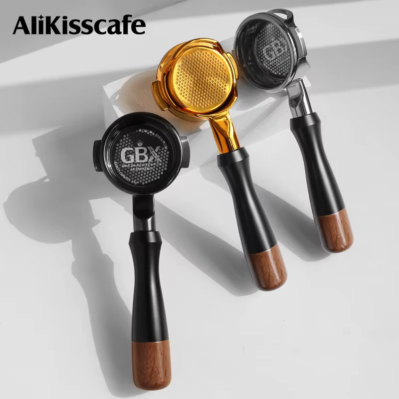 ALIKISSCAFE 58mm Bodenloser Siebträger mit präzisem Filterkorb für E61 Lelit Flair ECM Espressomaschinen-Zubehör - Bild 4
