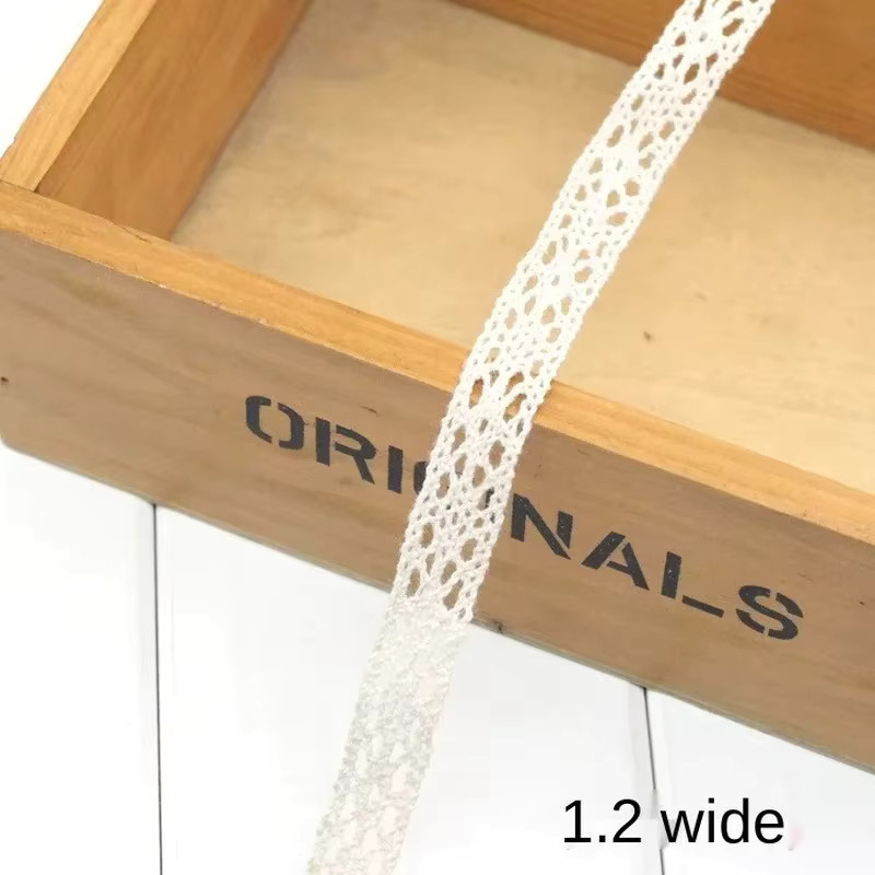 Merylover Spitzenband in Elfenbeinweiß für DIY-Projekte und Hochzeitsverpackungen, Länge: 1 m - Bild 2