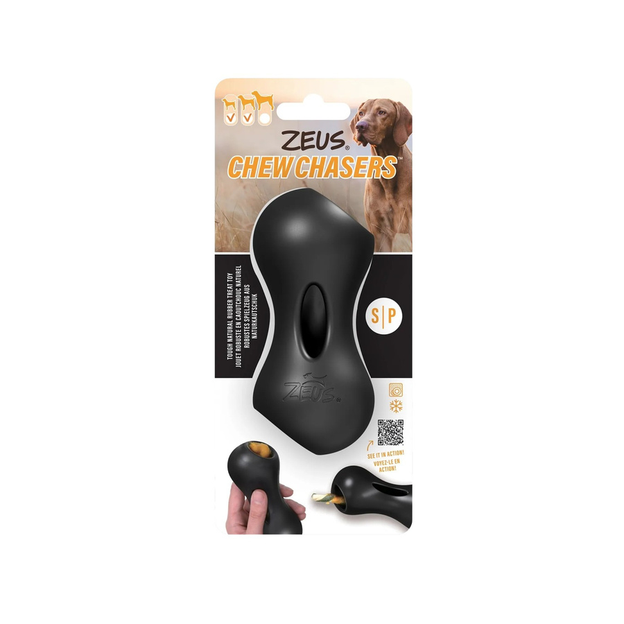 Zeus ChewChasers Treat Peanut S Hundespielzeug, Schwarz, 11 cm - Bild 2