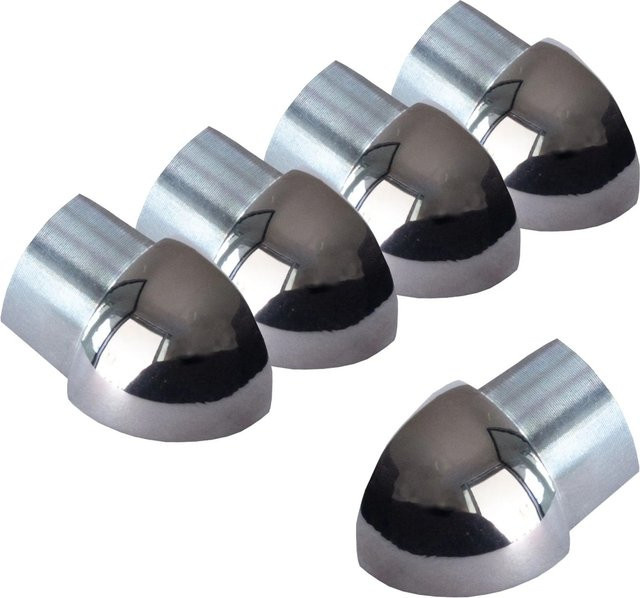 Dalsys Außeneck Fliesenschiene Viertelkreis aus Edelstahl poliert in Silber, Breite: 5 mm, Höhe: 10 mm - Bild 1