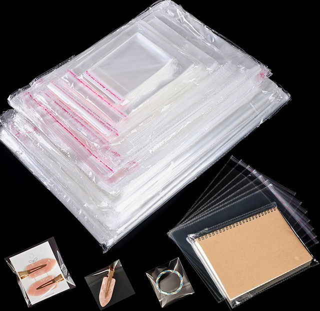 50 Stück transparente selbstdichtende OPP-Beutel aus Kunststoff von XJM zur Verpackung von Kleidung, Accessoires und Snacks - Bild 1