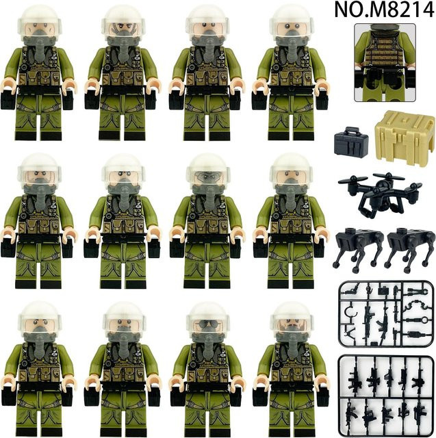 BELA MOC Militärserie Luftwaffe Kampfpilot Soldat Figur, ab 7 Jahren - Bild 1