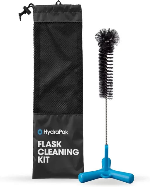 Hydrapak Reinigungsset Flask mit Bürste in Schwarz aus Kunststoff, Edelstahl und Nylon - Bild 1