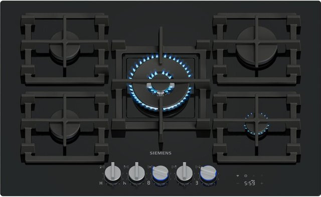 Siemens iQ700 Gas-Einbaukochfeld ER7A6RH40 in Schwarz - Bild 1