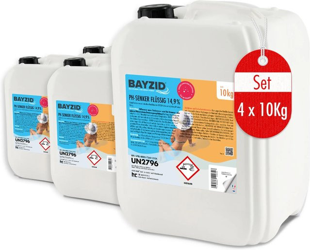 Bayzid pH Minus Flüssig 14,9% zur pH-Wert-Regulierung 4 x 10kg - Bild 1