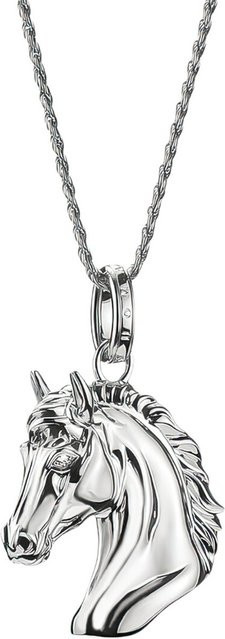 Thomas Sabo Kette Pferdekopf Elyndra, 925 Silber, Zirkonia, Damen, 50 cm - Bild 1