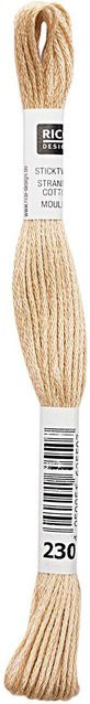 Rico Design Sticktwist aus Baumwolle in Sand, 8m - Bild 1