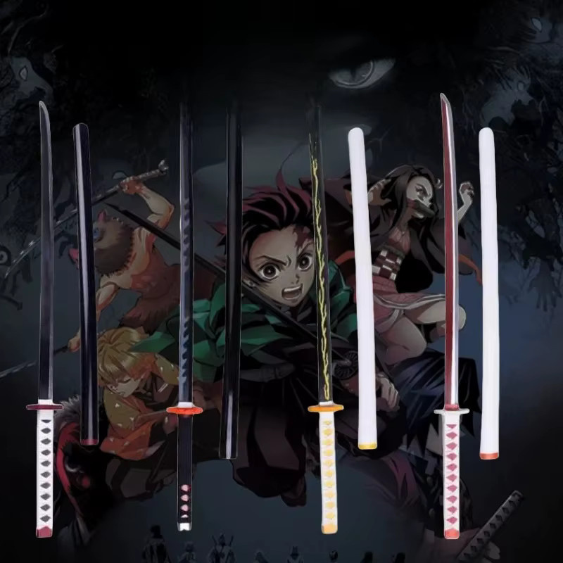 Bandai Imetsu No Yaiba Dämonentöter Katana Samurai Schwert in Multicolor, 80 cm Länge - Bild 4