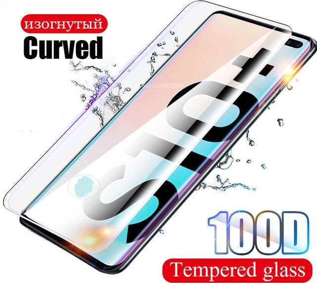 Displayschutzglas aus gehärtetem Glas für Samsung Galaxy S7, S8, S9, S10 und S10e, transparent mit Rand-Schutzfolie und voller Abdeckung - Bild 1