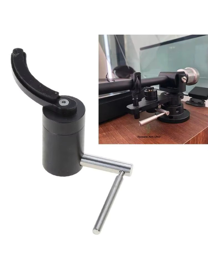 A2BA Tonarmheber für Schallplatten-Plattenspieler aus Aluminium in Schwarz - Bild 3