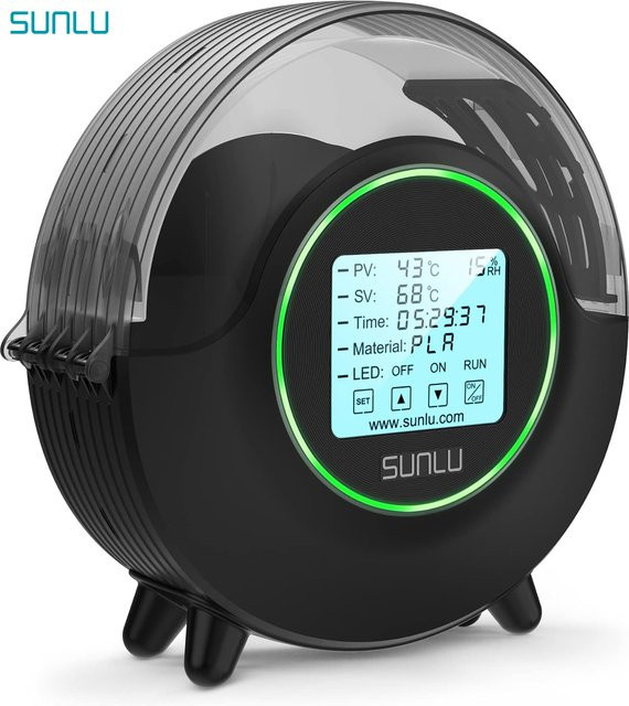 SUNLU S2 3D-Drucker Filament-Trockner in Schwarz mit 360 Grad Umluftheizung für PLA PETG und ABS - Bild 1