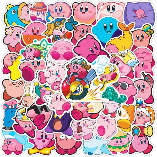 Bandai Kirby Spiel-Aufkleber, 50 Stück - Bild 1