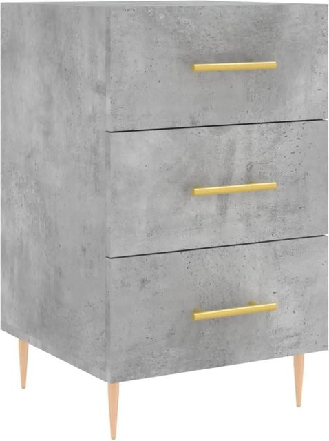 vidaXL Nachttisch in modernem Design, Farbe Grau, B/T/H: 40 x 40 x 66 cm - Bild 1