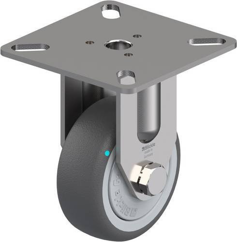 Blickle Bockrolle 760741 BPXA-PATH 50KFD aus Edelstahl in Silber und Grau mit 50 mm Rad-Durchmesser und 75 kg Tragfähigkeit - Bild 1