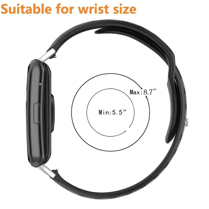 Xiaomi Uhrenarmband Silikon, Schwarz, Unisex - Bild 6