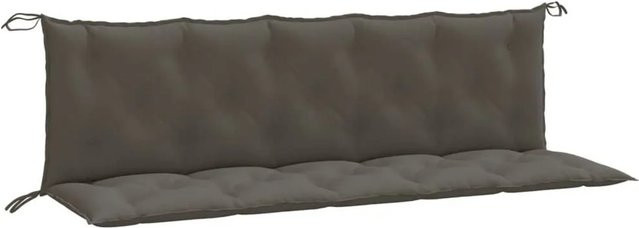 vidaXL Gartenbank-Auflagen 2er-Set Melange Dunkelgrau aus Polyester, B/T/H: 180 x 50 x 7 cm - Bild 1