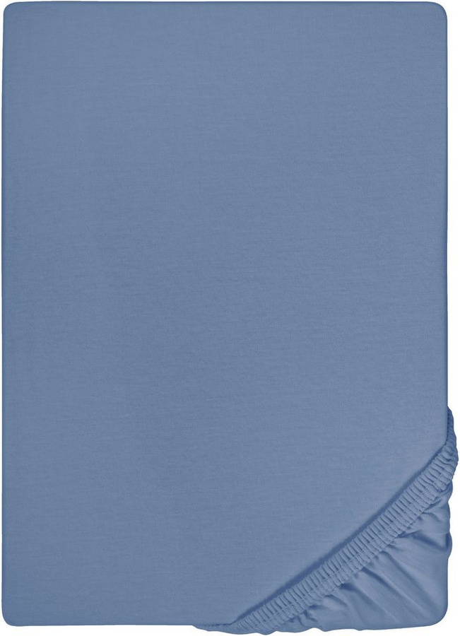 Biberna Spannbettlaken Marc aus Baumwolle Jersey mit Gummizug für Matratzen bis 22 cm Höhe - Bild 1