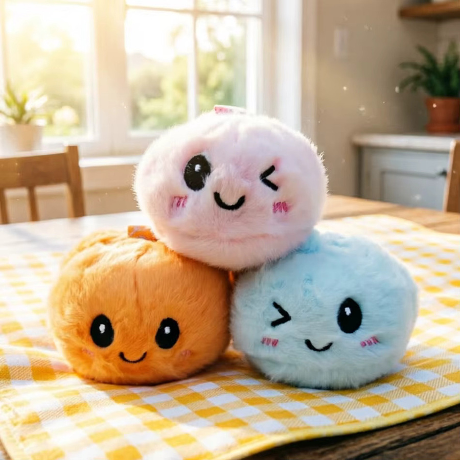 Bandai Lebensmittel Plüschfiguren, Plüsch-Brötchen-Anhänger, Bunt / Mehrfarbig, 1-12 Stück - Bild 4
