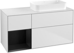 V&B Waschtischunterschrank Finion in Weiß lackiert, B/T: 120 x 60 cm - Bild 1