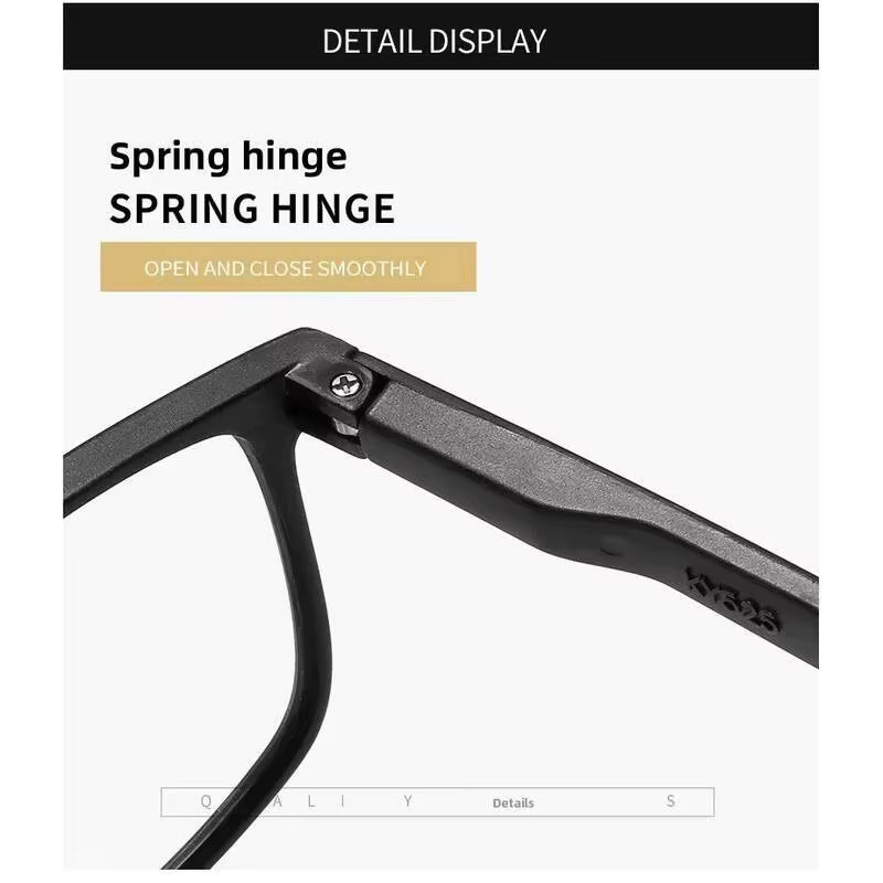ZUXUB Lesebrille, Vollrand, rechteckig, Kunststoff, schwarz - Bild 2